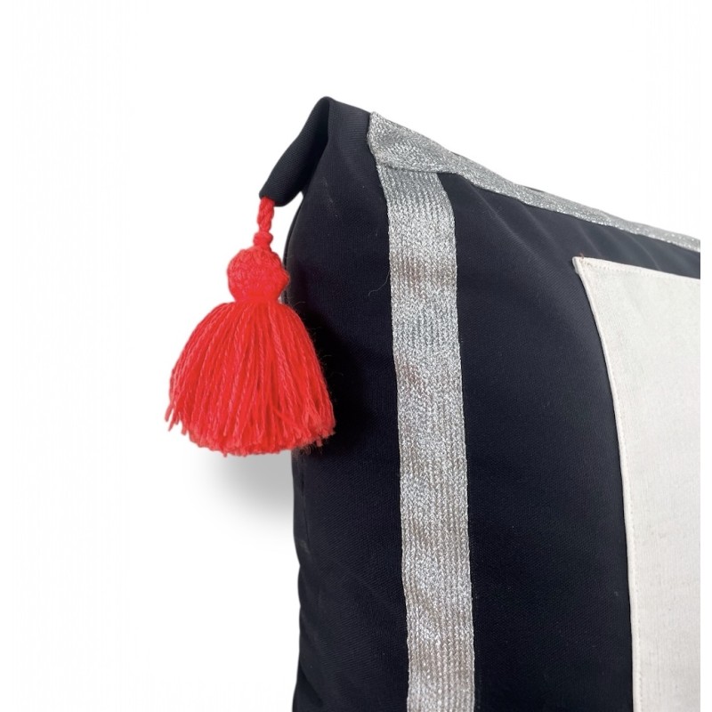Red Tassel Portrait Cushion