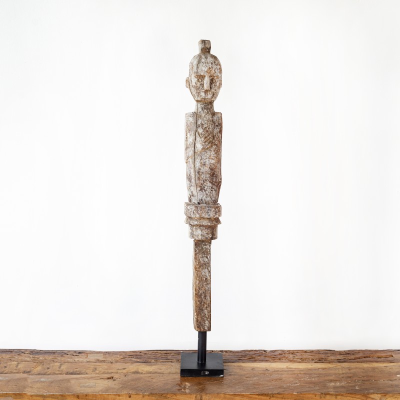 "Asmat" Statues with Metal Stand