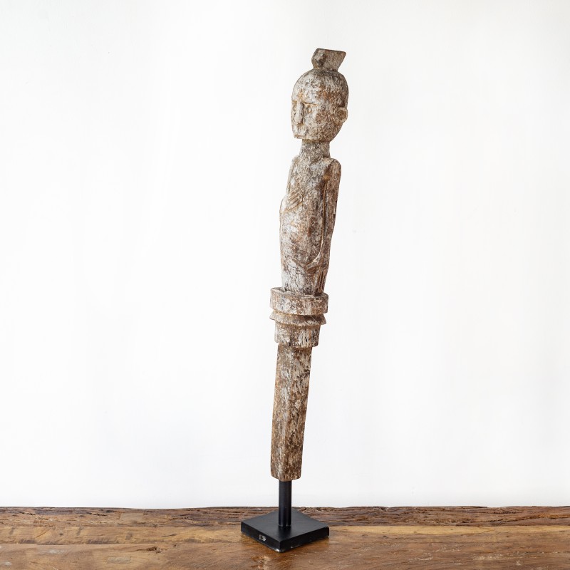 "Asmat" Statues with Metal Stand