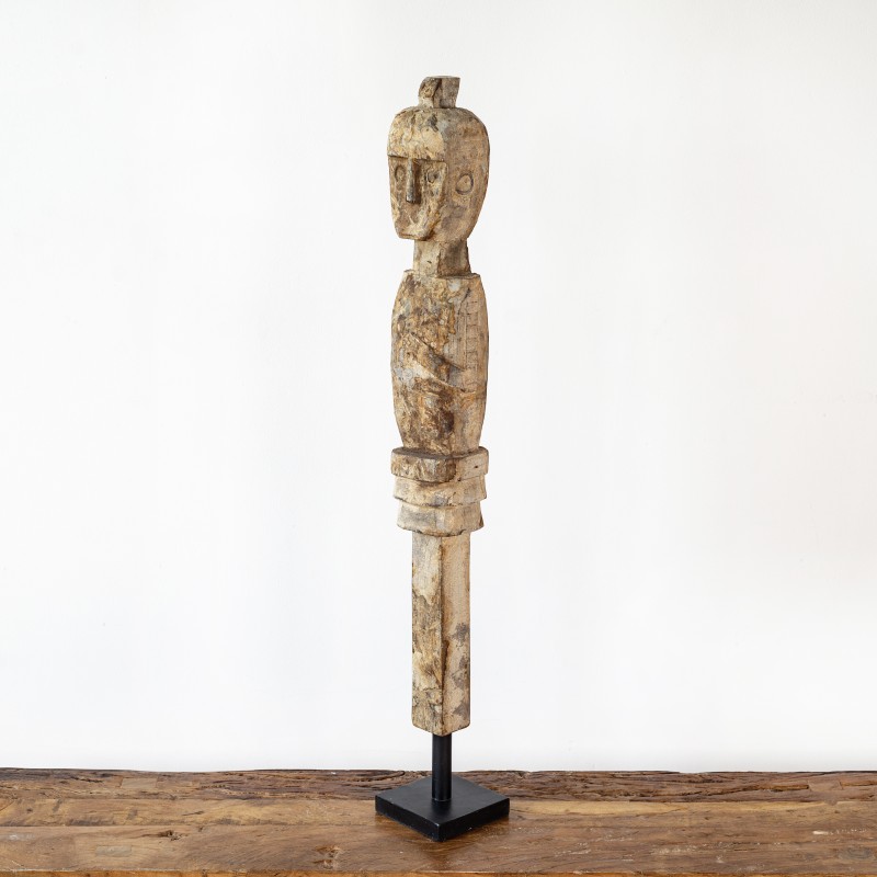 "Asmat" Statues with Metal Stand