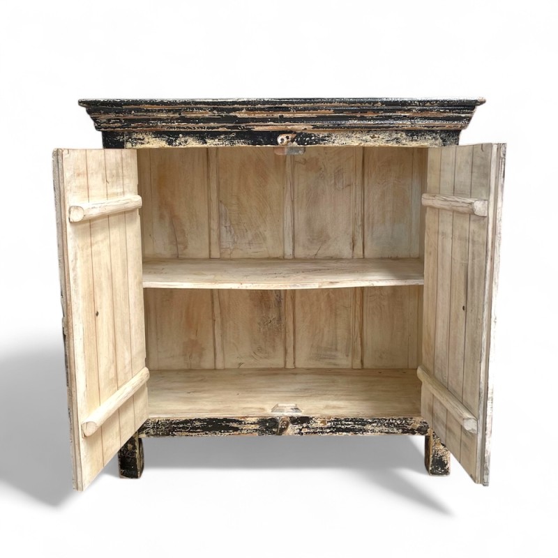Hand-Carved Floral Cabinet
