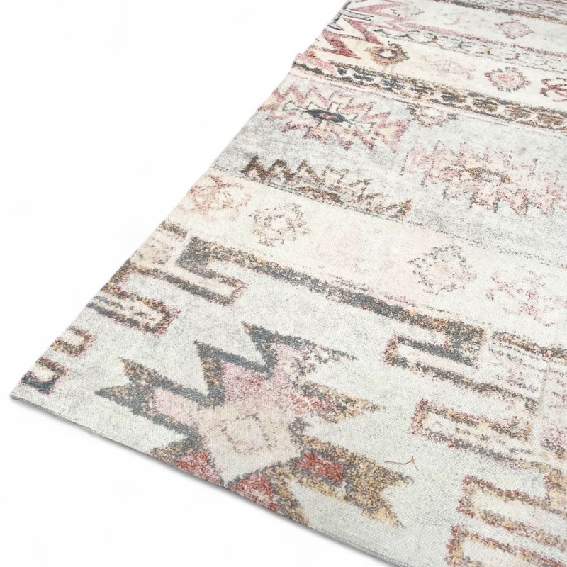 Faded Geometric Area Rug
