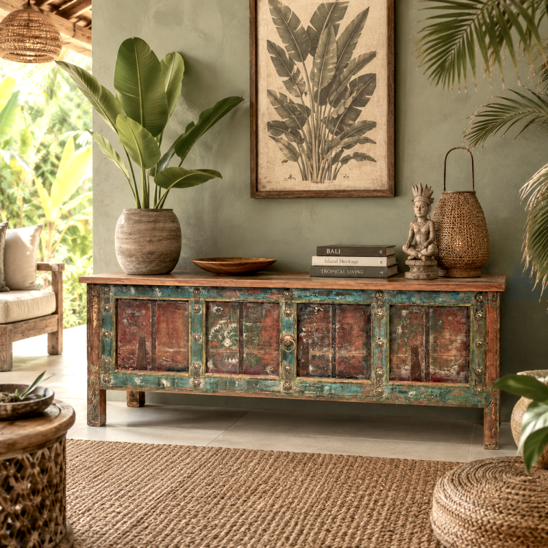 Vintage Low Sideboard with Patina