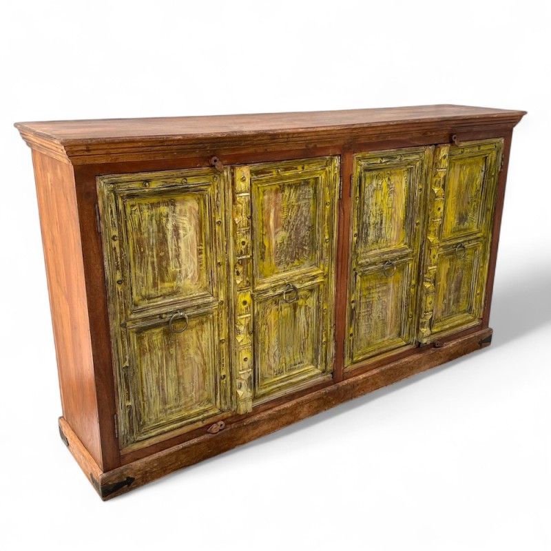 Rustic Yellow Door Sideboard
