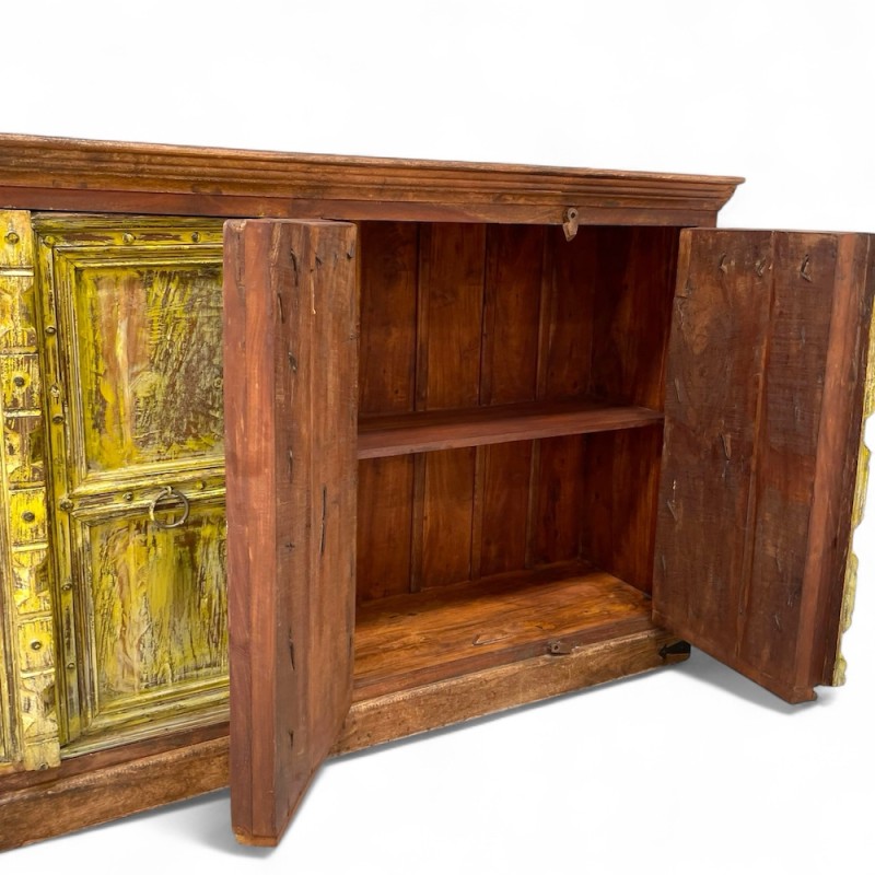 Rustic Yellow Door Sideboard