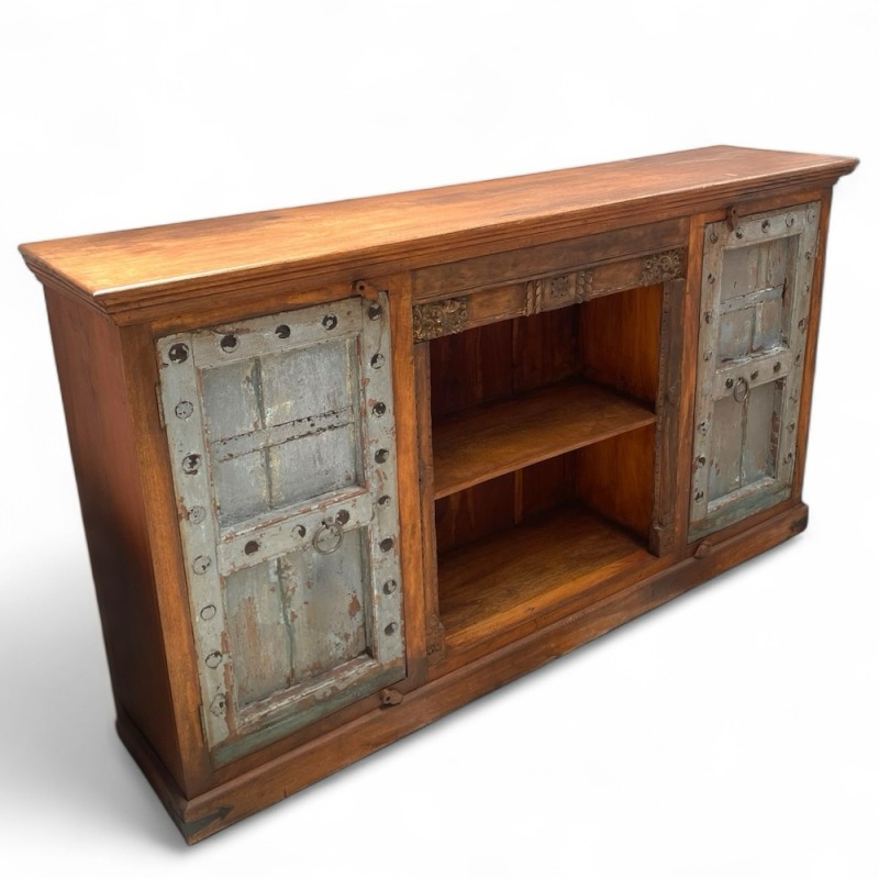 Wooden Sideboard with open shelves