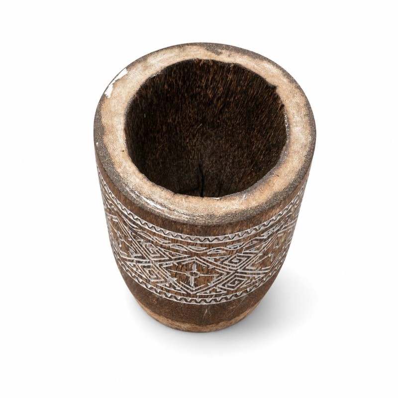 Antique Palm Wood Pot