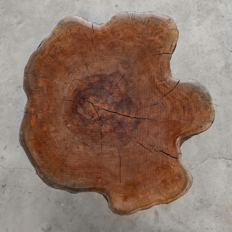 Carved Wooden Side Table