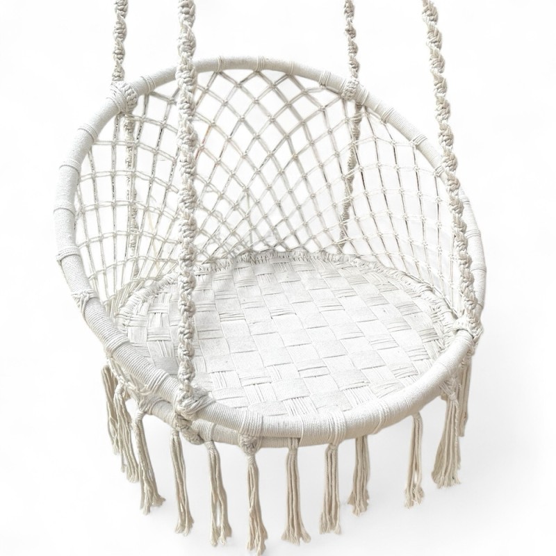 Macramé Hanging Swing Chair – Round