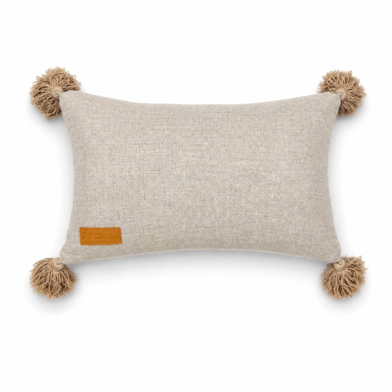 Geometric Cushion with Tassels
