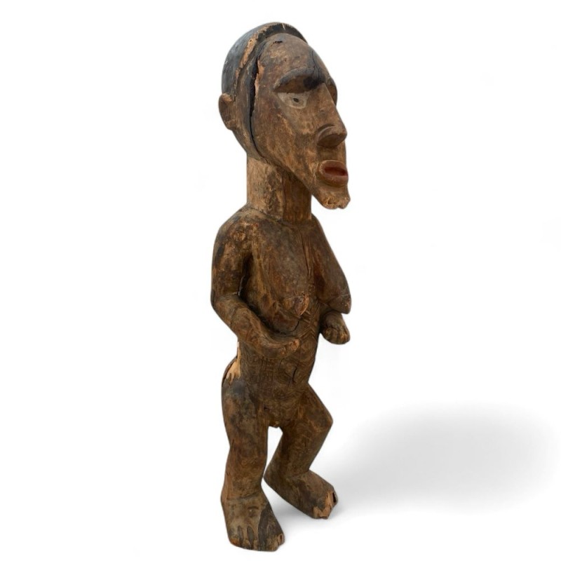 Hand-Carved Tribal Wooden Figure