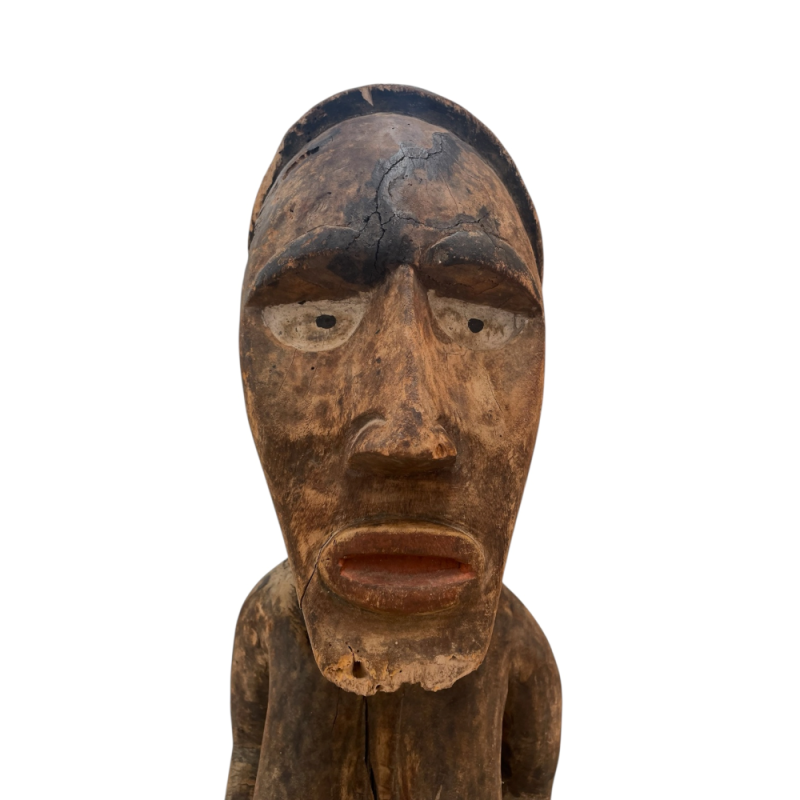 Hand-Carved Tribal Wooden Figure