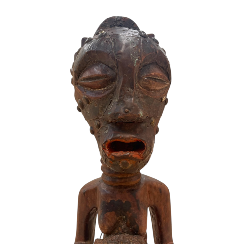 Hand-Carved African Tribal Sculpture 