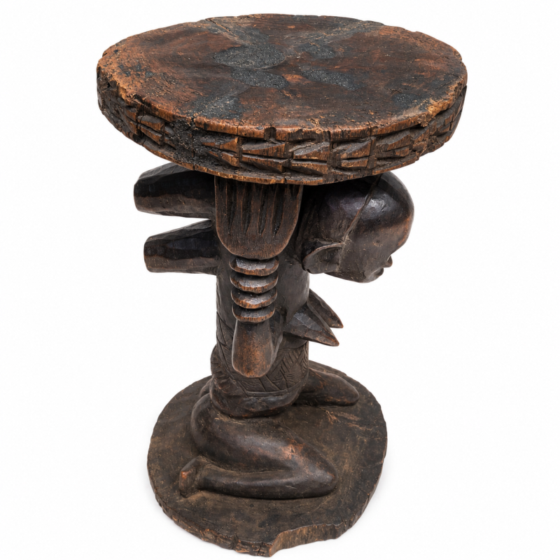 Luba Caryatid Stool 