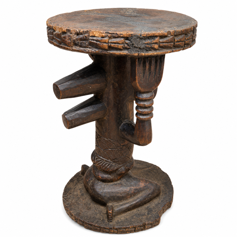Luba Caryatid Stool 