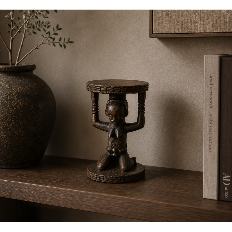 Luba Caryatid Stool 