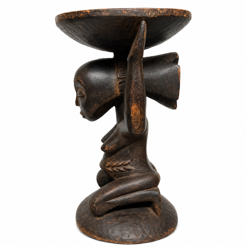 Luba Caryatid Stool 