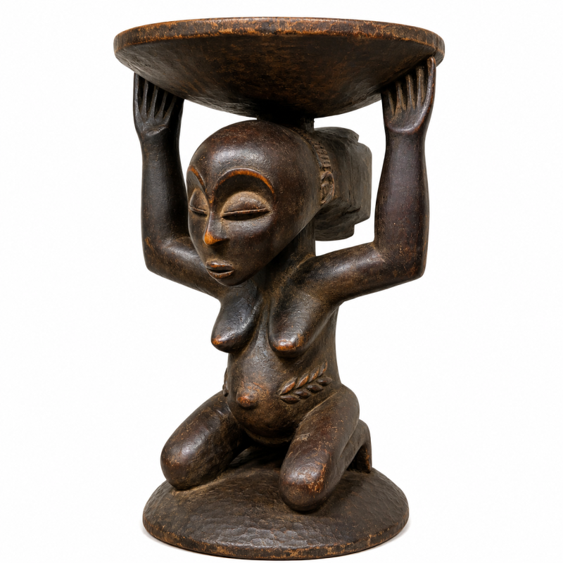 Luba Caryatid Stool 