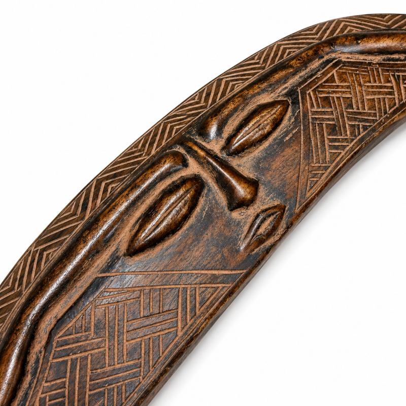 African Tribal Crescent Box