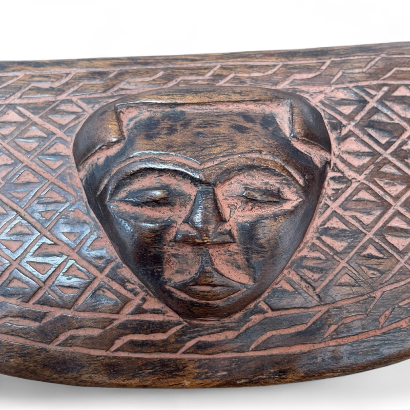 Hand-Carved African Wooden Boxes with Tribal Motifs