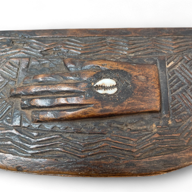 Hand-Carved African Wooden Boxes with Tribal Motifs