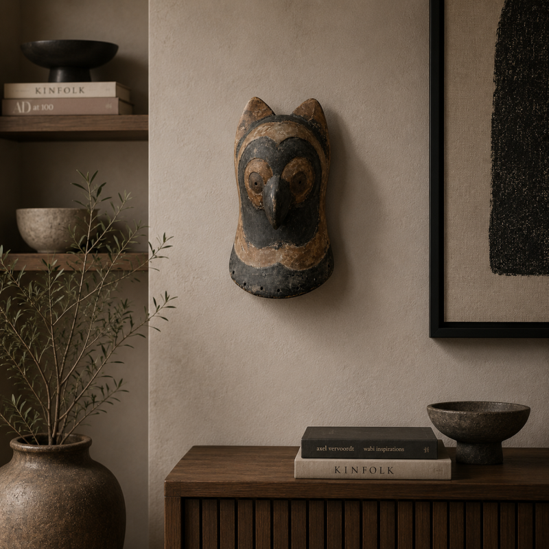 Carved Owl Mask