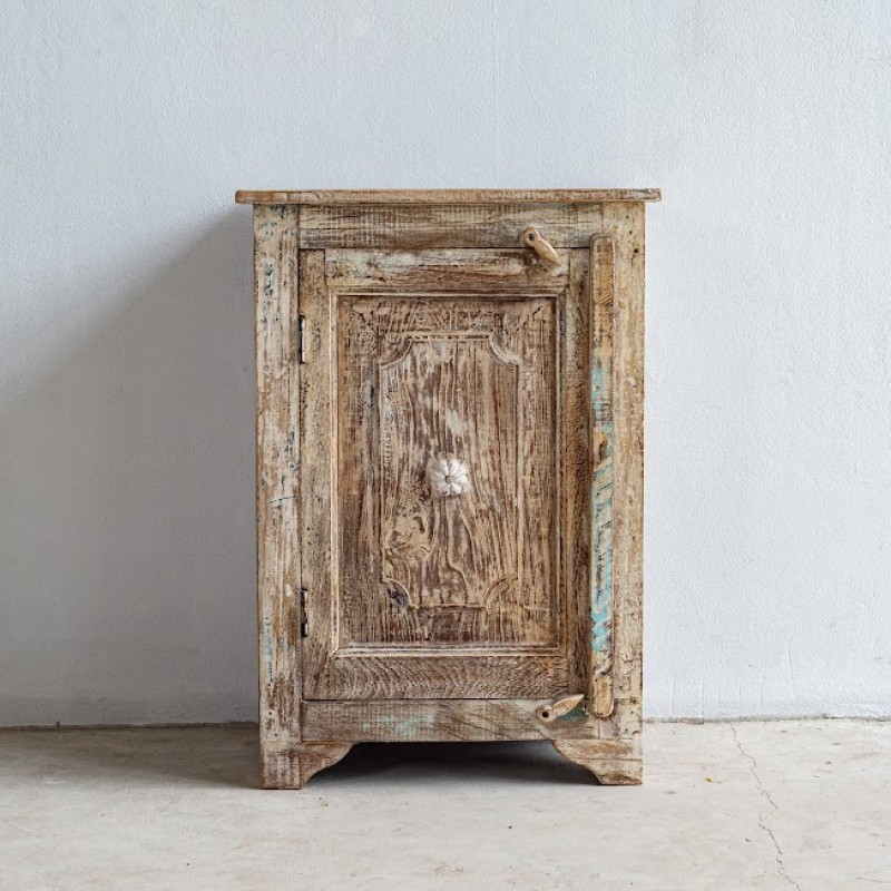 Reclaimed Wood Bedside Table