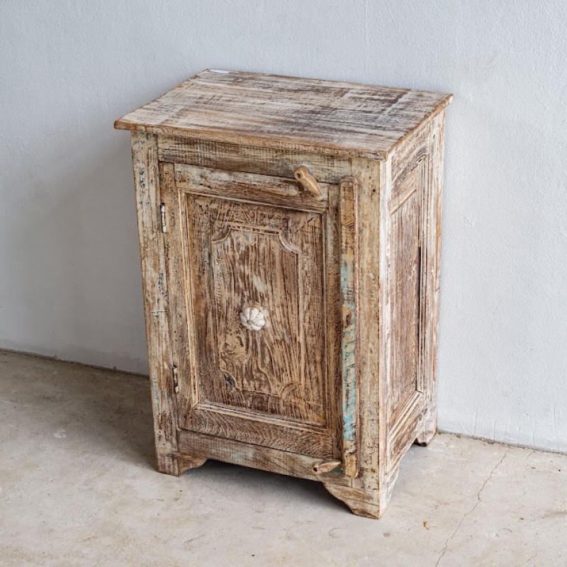 Reclaimed Wood Bedside Table