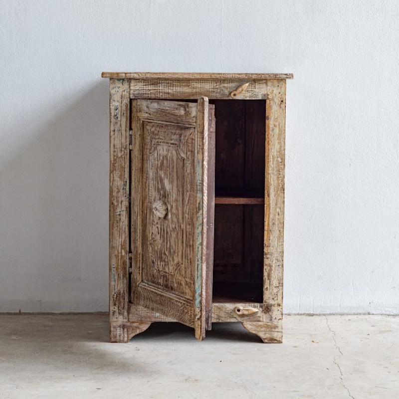 Reclaimed Wood Bedside Table