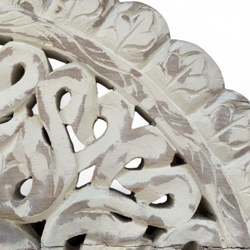 Carved Wooden Wall Medallion
