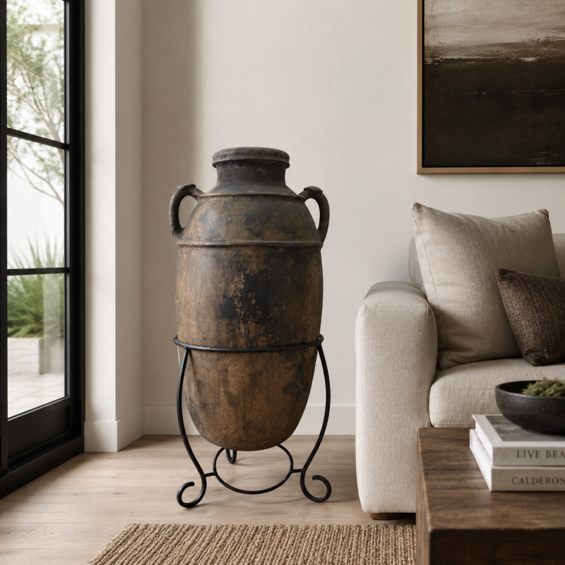 Large Terracotta Oil Pot