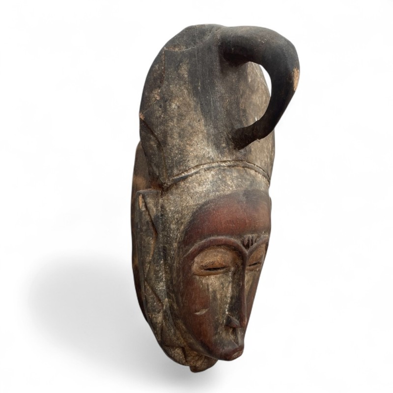 Hand-Painted Moroccan Wooden Mask