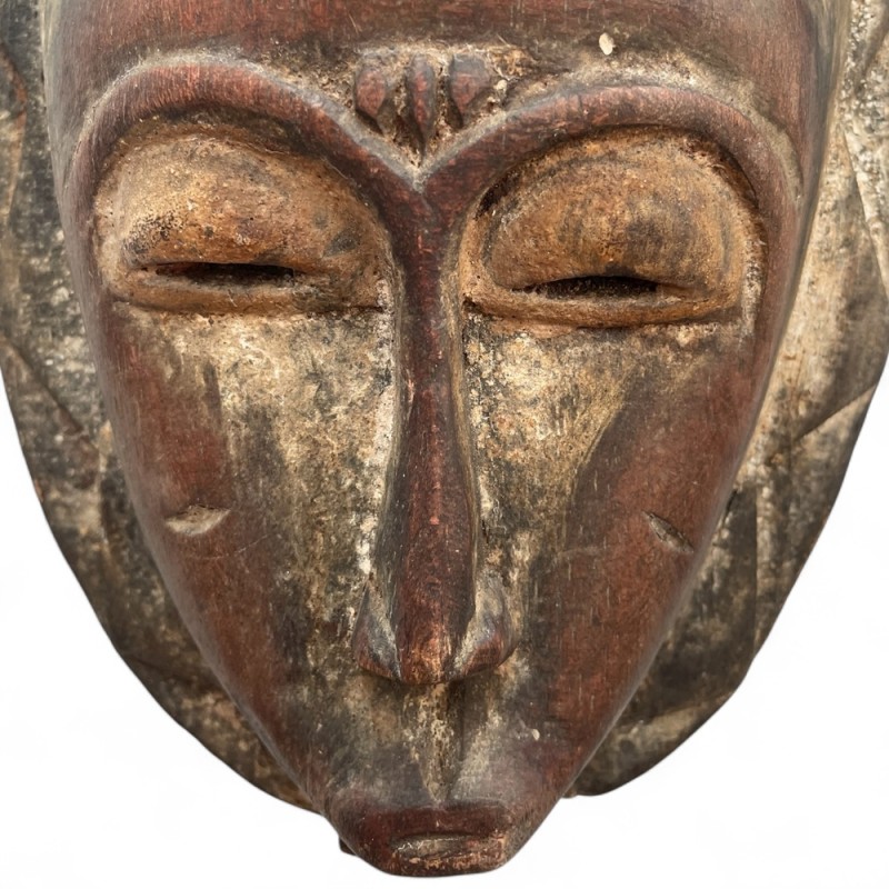 Hand-Painted Moroccan Wooden Mask