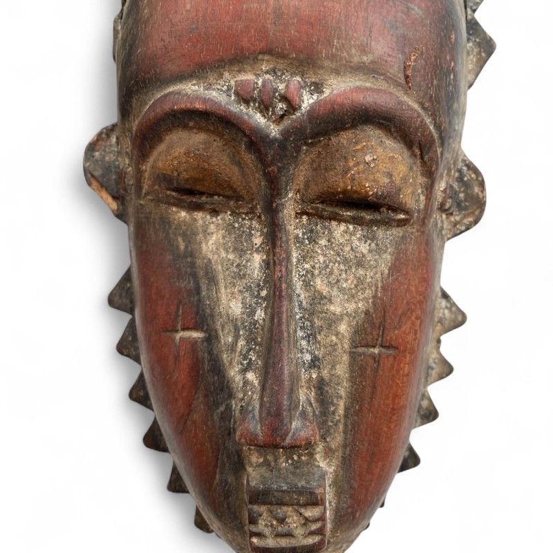 Hand-Painted Moroccan Wooden Mask