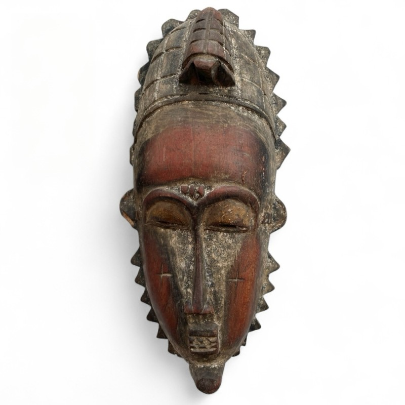 Hand-Painted Moroccan Wooden Mask