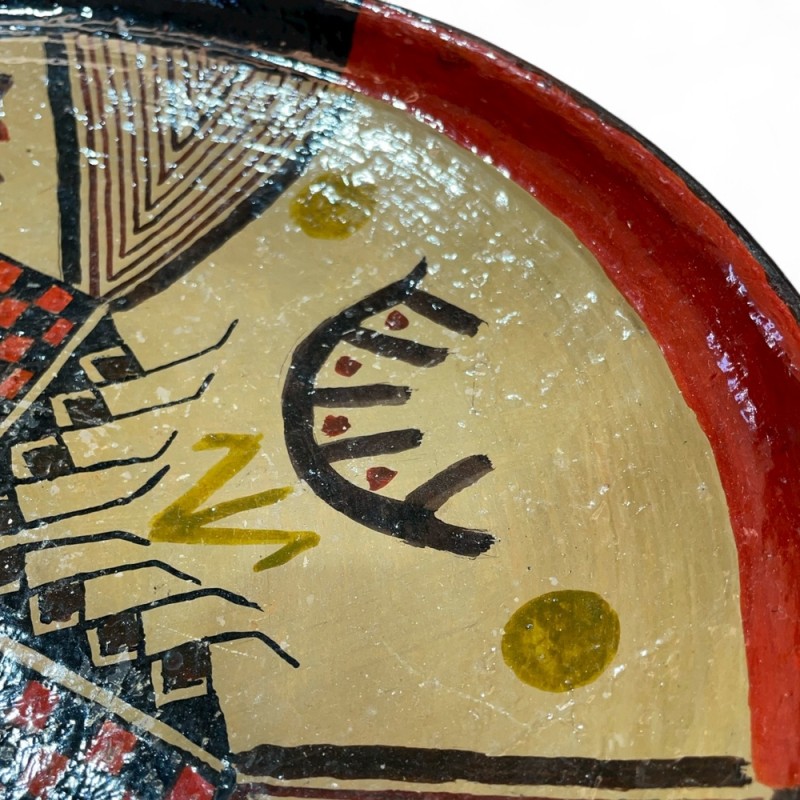 Hand-Painted Moroccan Ceramic Plate