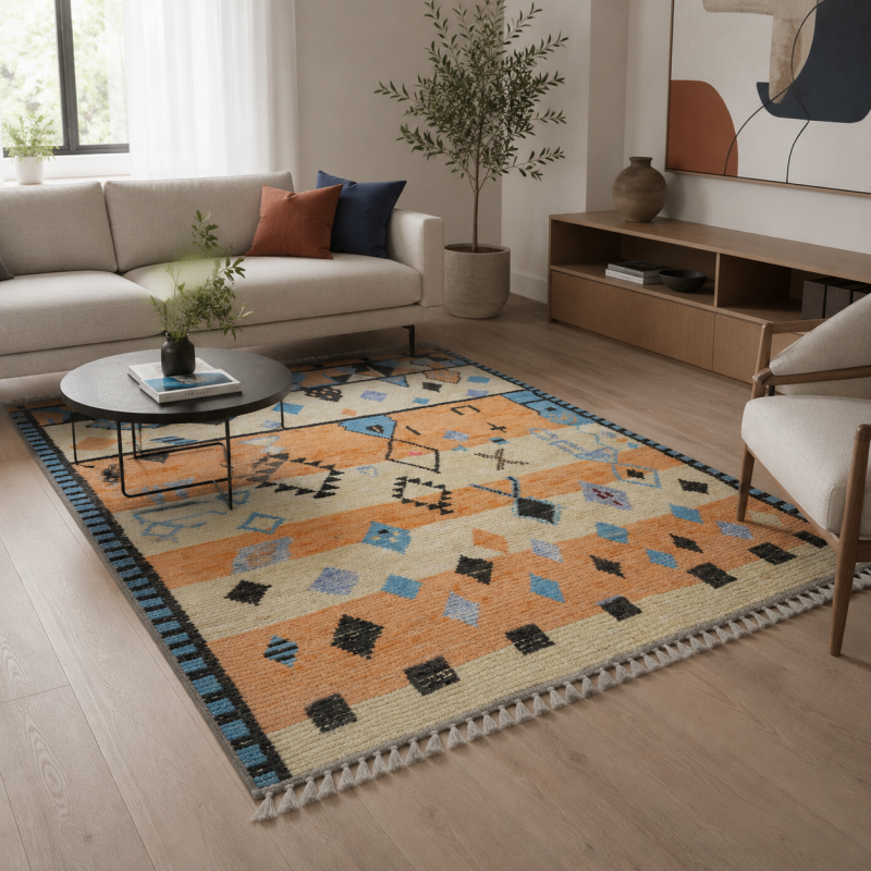 Vintage Azilal Wool Rug