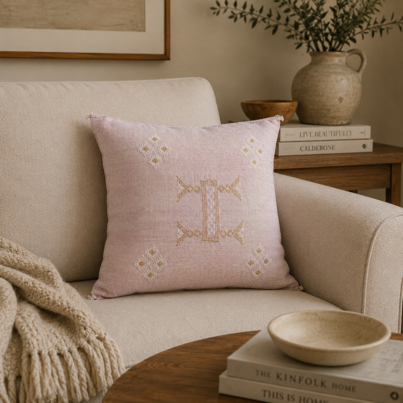 Moroccan Cactus Silk Cushion