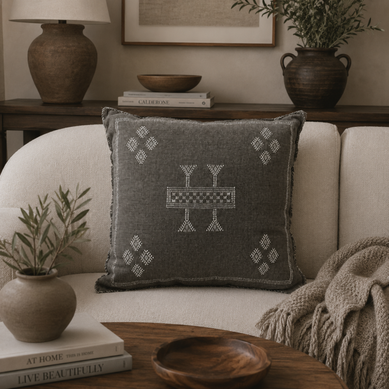 Moroccan Cactus Silk Cushion