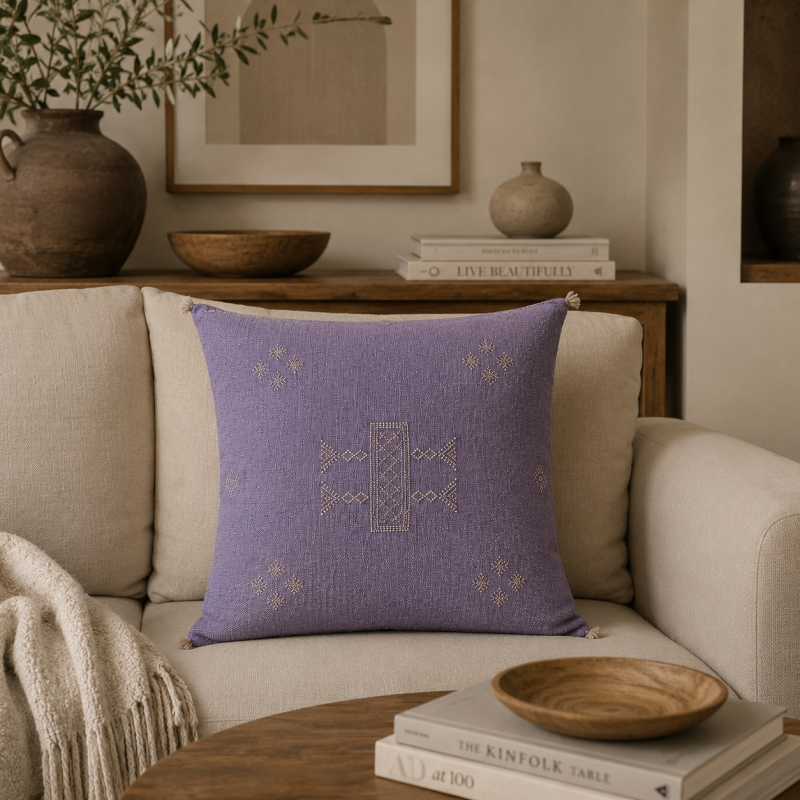 Moroccan Cactus Silk Cushion