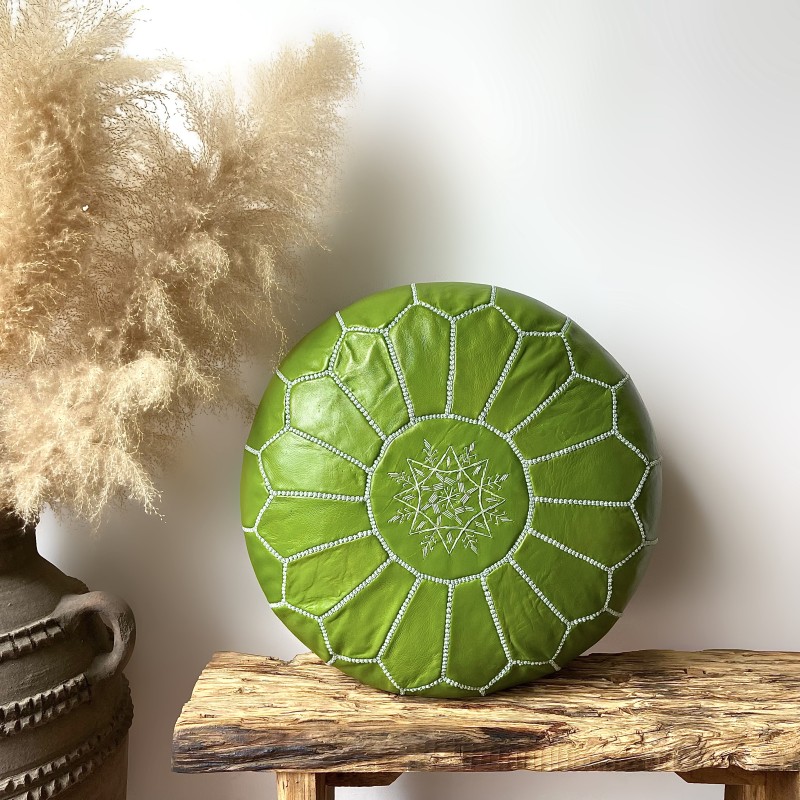 Morrocan Leather Poufs