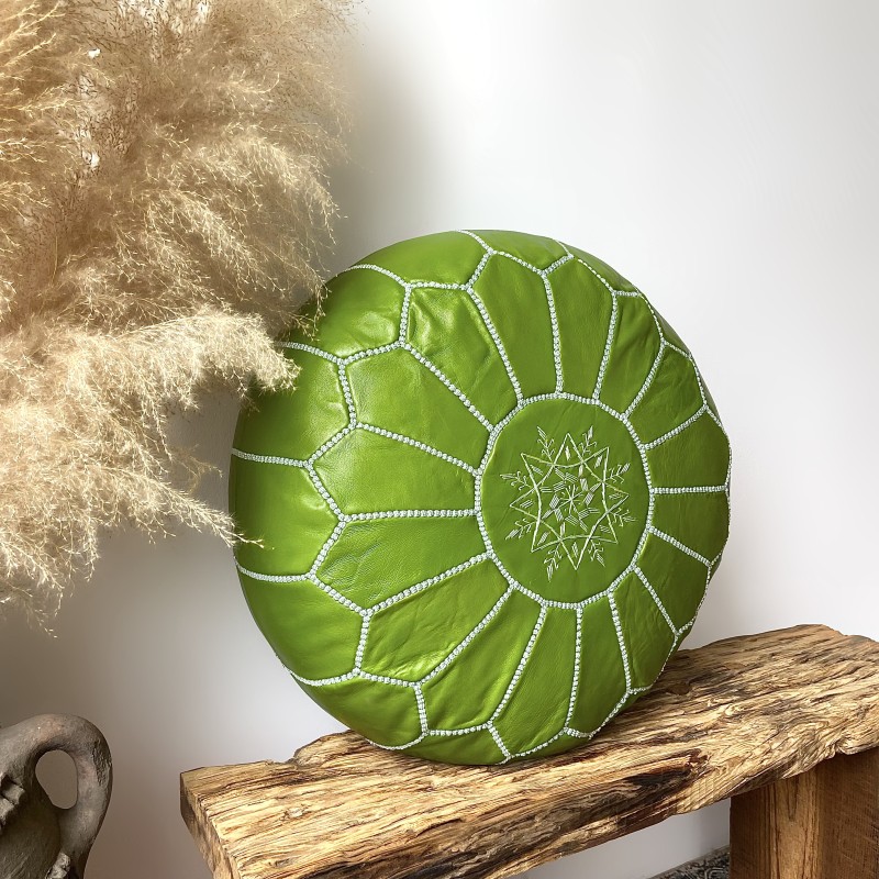 Morrocan Leather Poufs