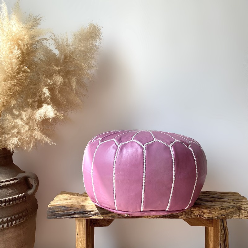 Morrocan Leather Poufs