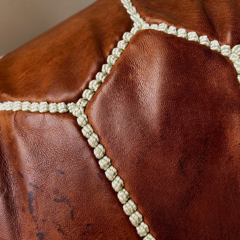 Morrocan Leather Poufs