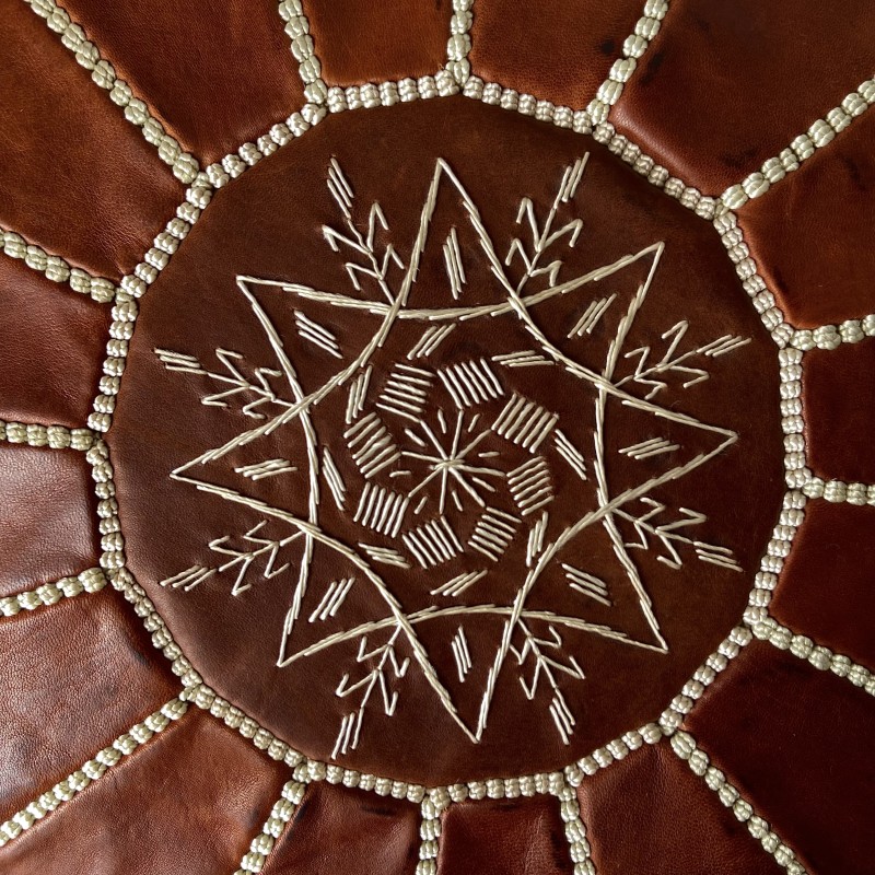 Morrocan Leather Poufs