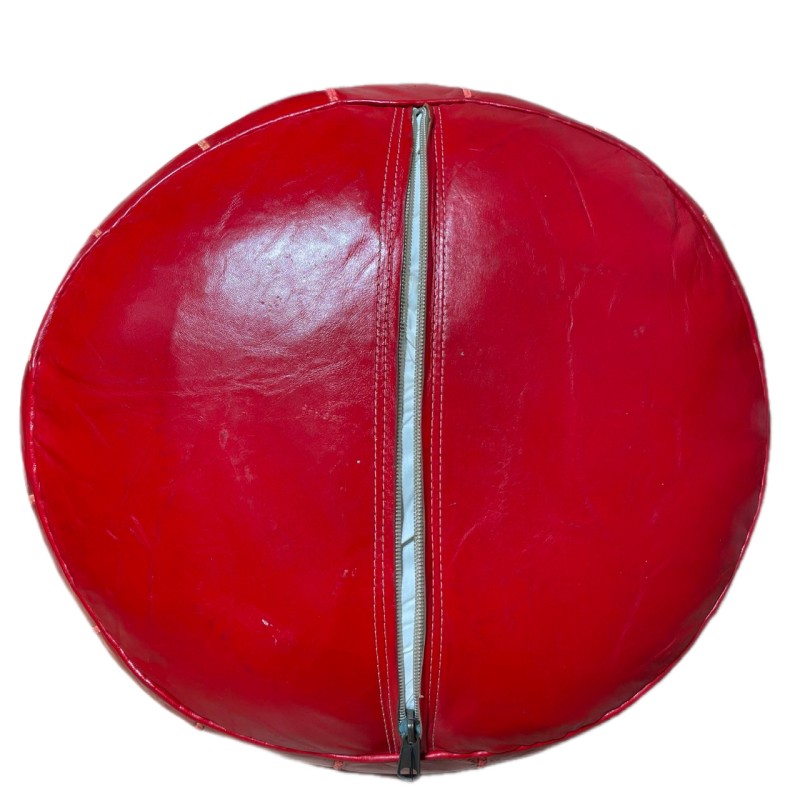 Moroccan Leather Pouf