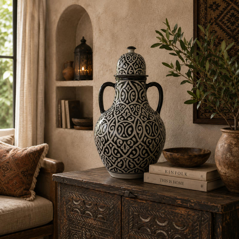 Fez Glase Ceramic Vase