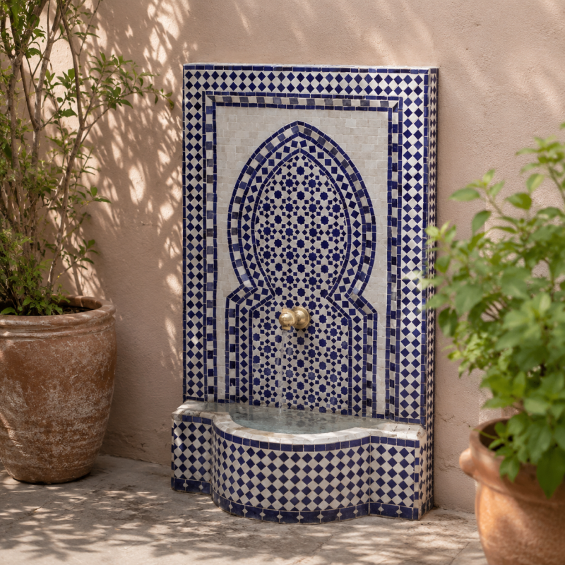 Moroccan Mosaic Fountain