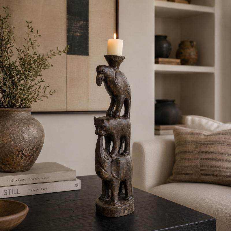 Tribal Totem Candle Holder