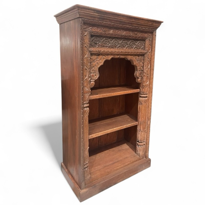 Indian Carved Teak Shelf